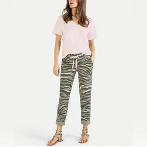 ! JUVIA COTTON PRINTED LOUNGEWEAR SWEATPANTS